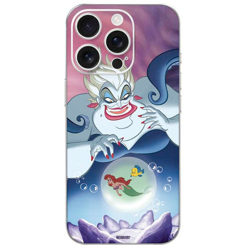 Disney Villains Ursula Ariel and Flounder iPhone 16 Pro Skin